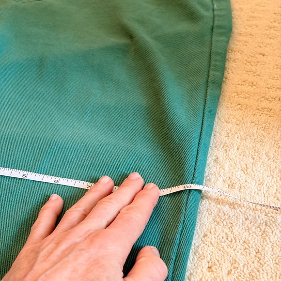 Cider Teal High Waisted Wide Leg Jeans - Picture 4 of 7